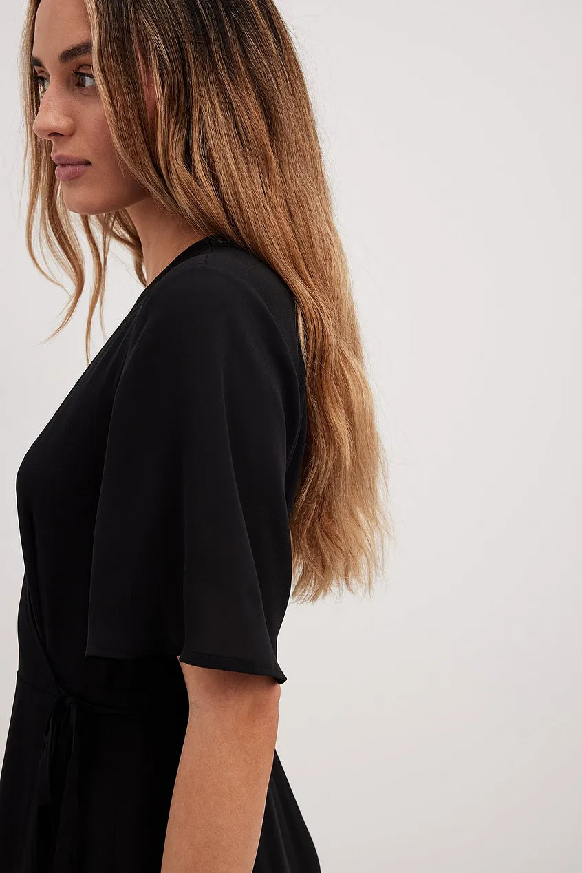Two Layers Chiffon Midi Dress