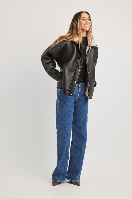 Vintage Look Pu Bonded Jacket