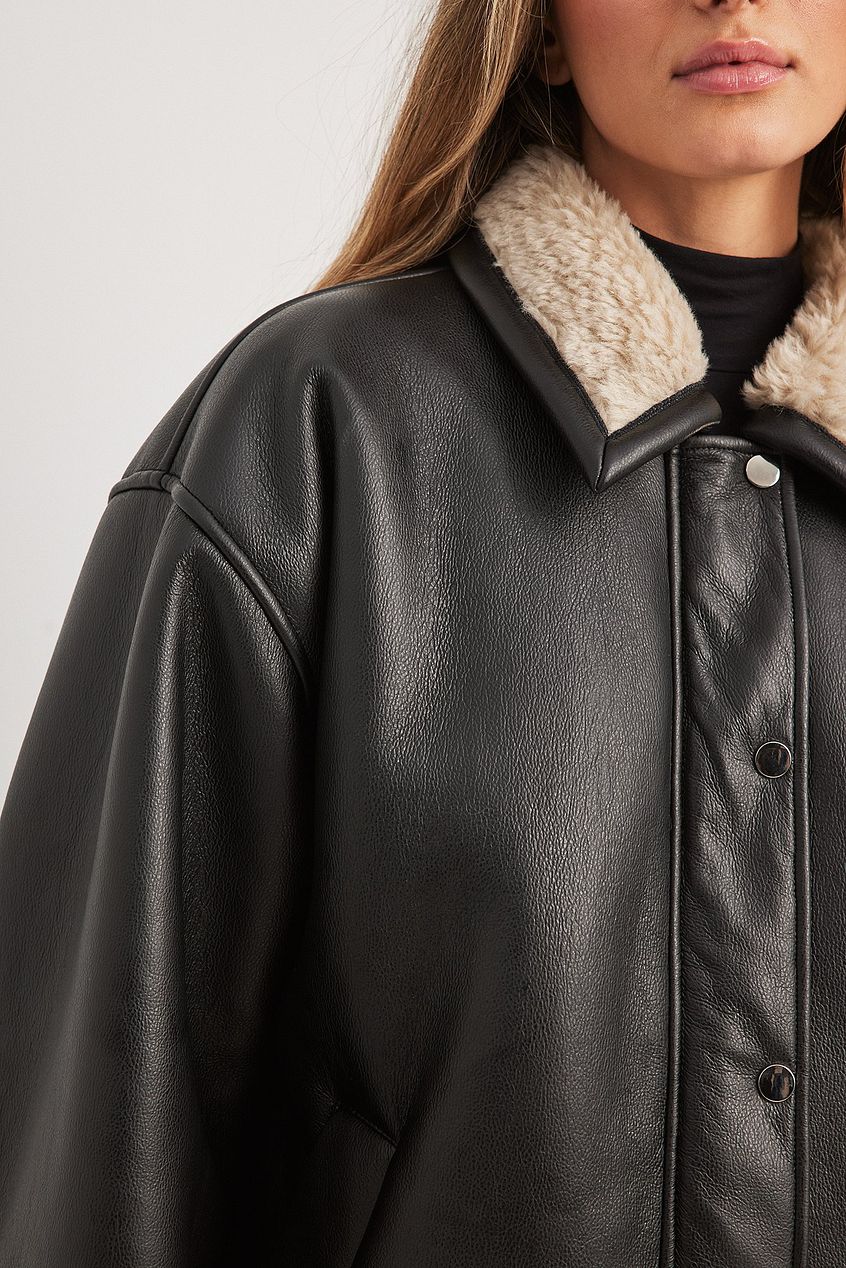 Vintage Look Pu Bonded Jacket