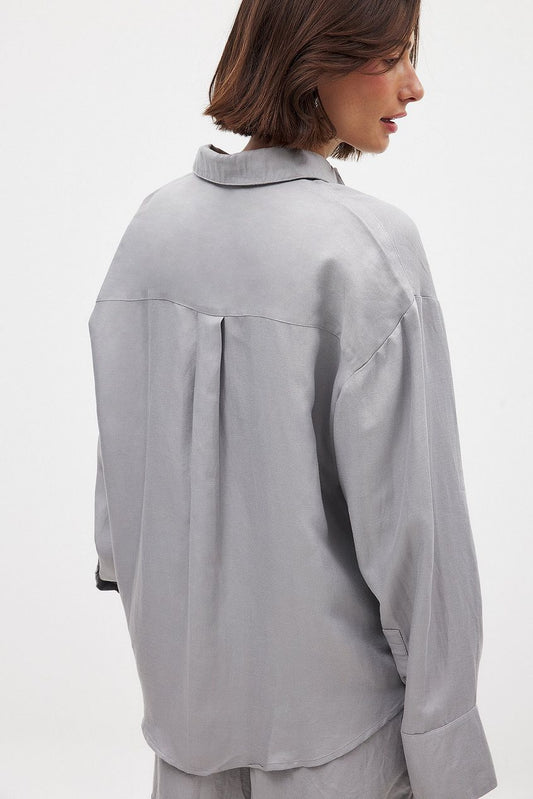Viscose Blend One Pocket Shirt