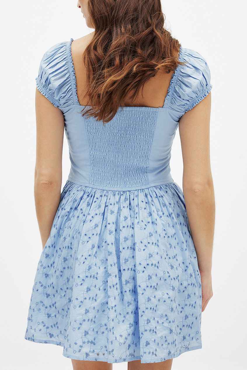 Na-kd Anglaise Mini Dress