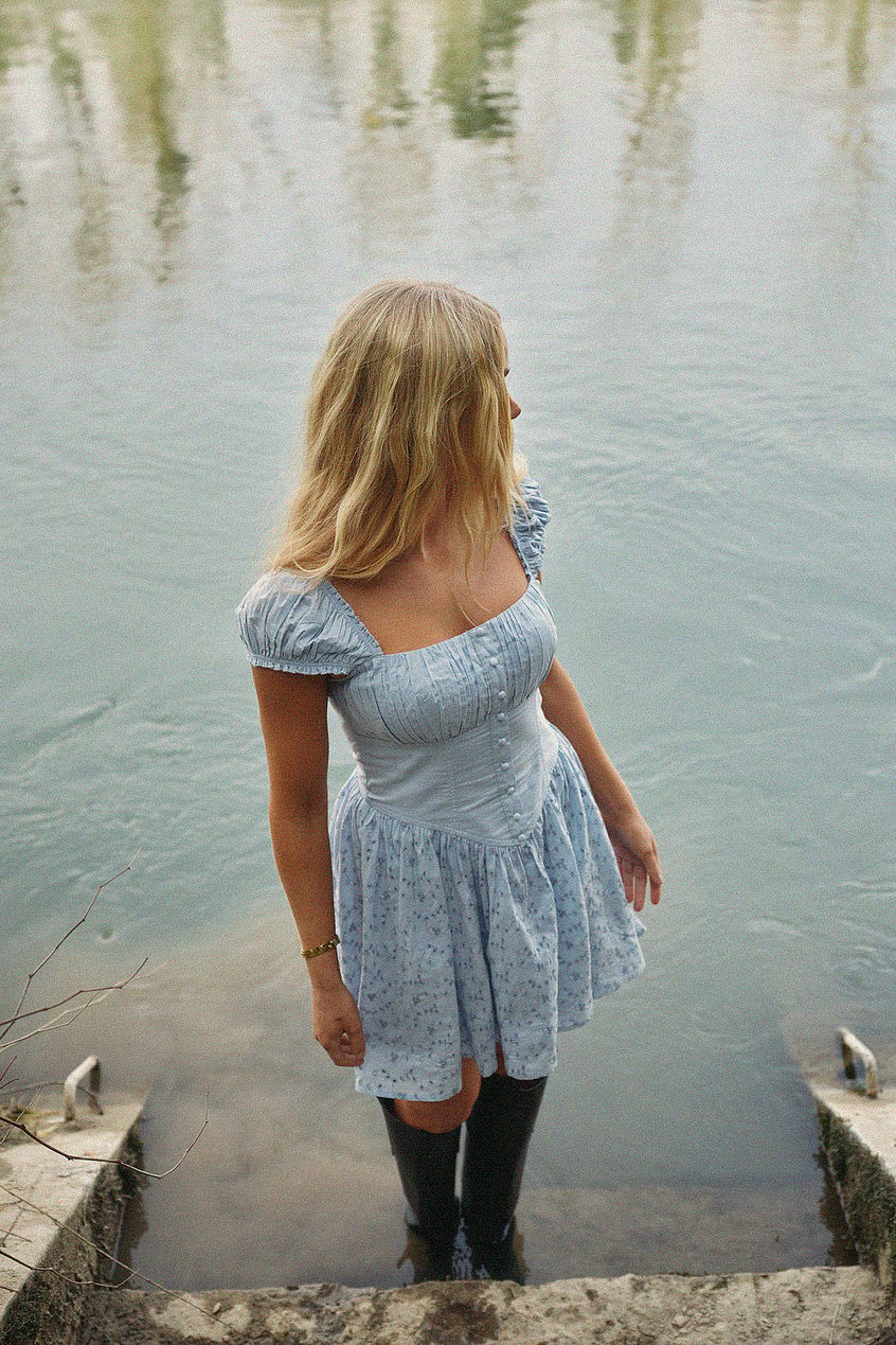 Na-kd Anglaise Mini Dress