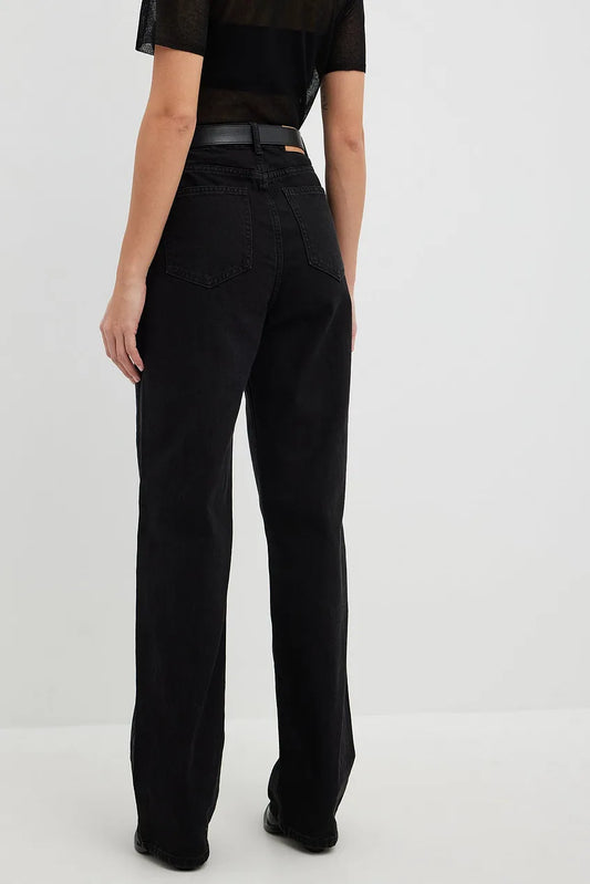 Wide Leg High Waisted Denim