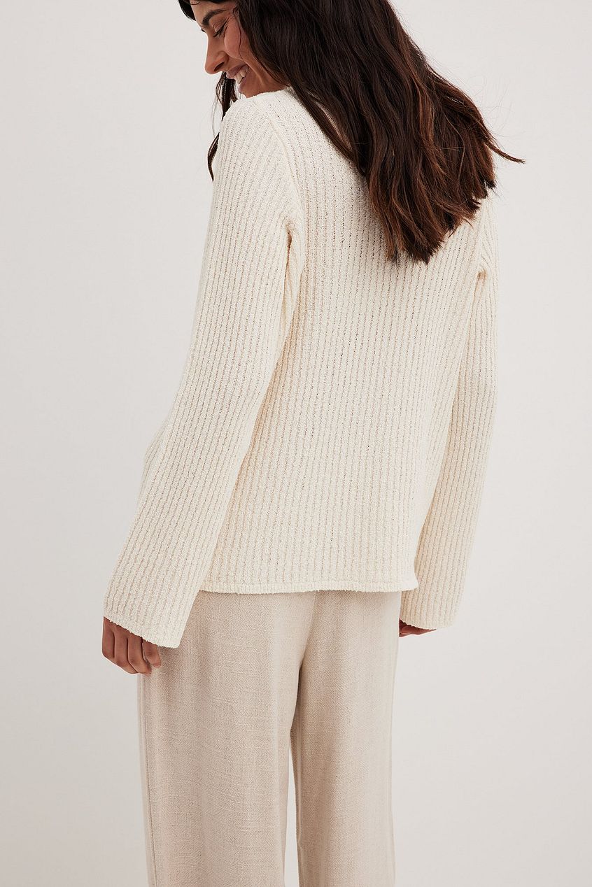 Wide Sleeve Knitted Sweater