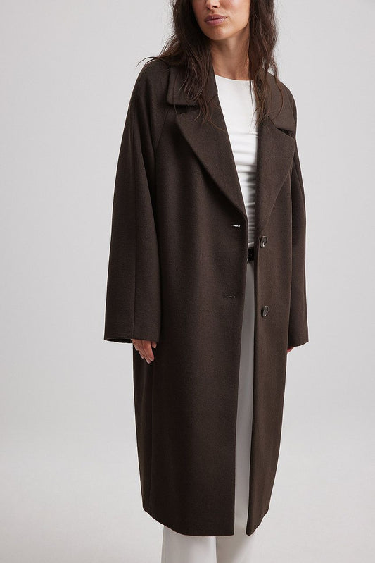 Wool Blend Oversized Coat