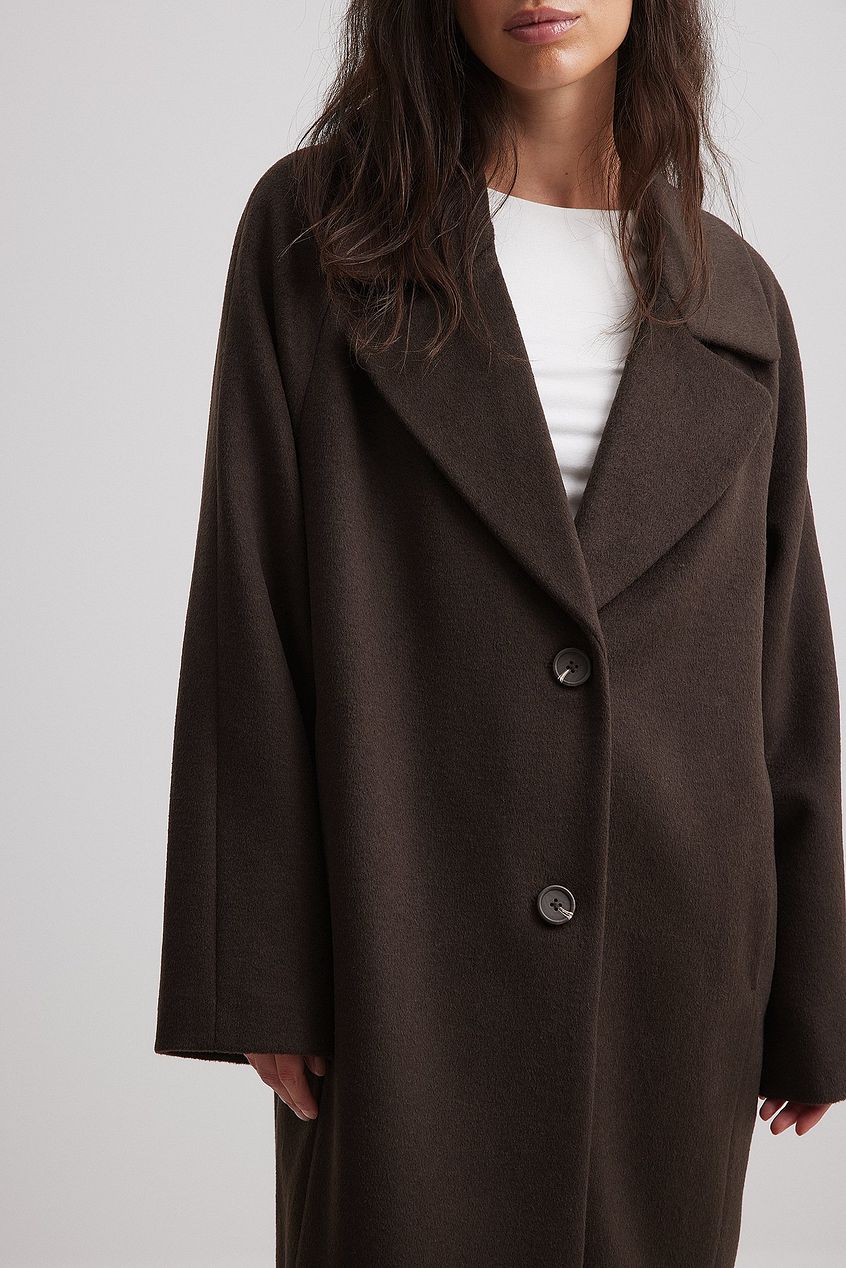 Wool Blend Oversized Coat
