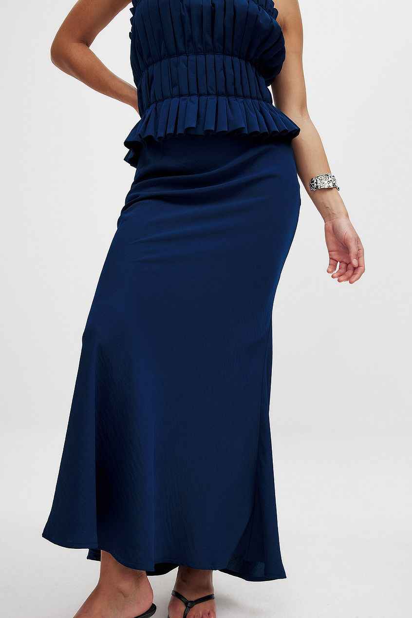 Na-kd Woven Mid Waist Maxi Skirt