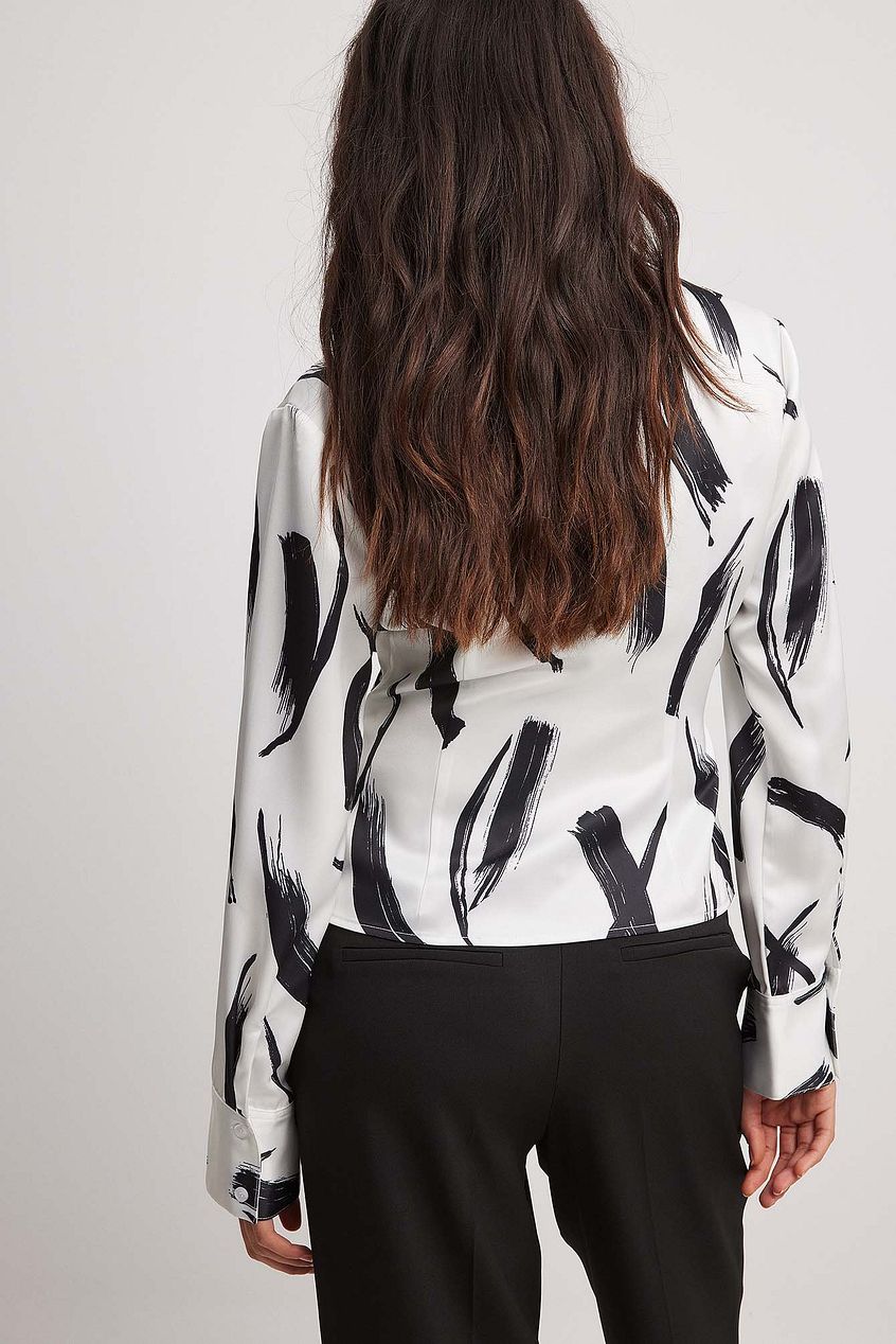 Wrap Detail Satin Shirt