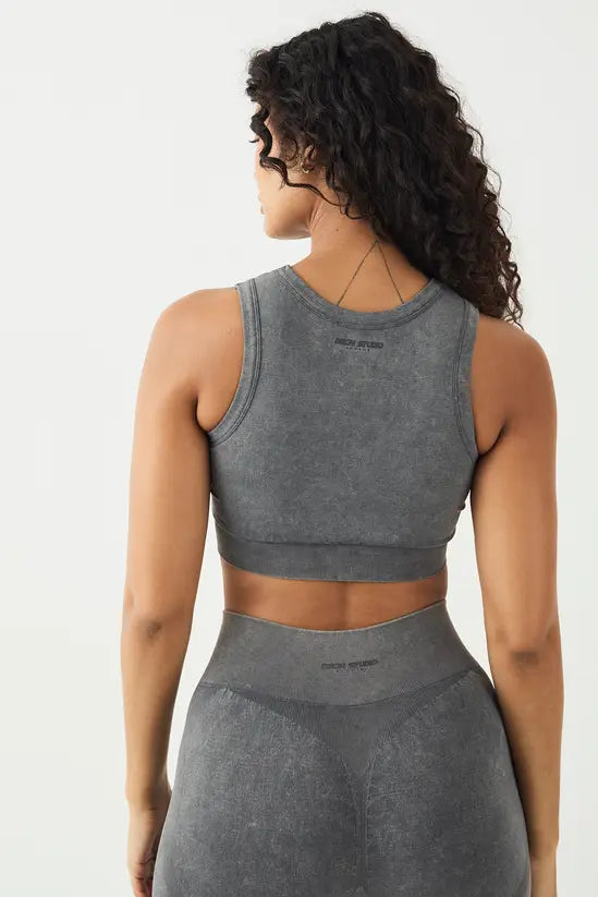 DSGN Studio Sport High Contour Washed Seamless Padded Crop Top