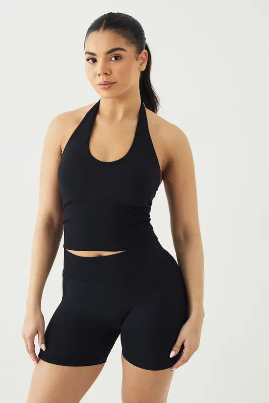 DSGN Studio Sport Contour Seamless Padded Halter Top