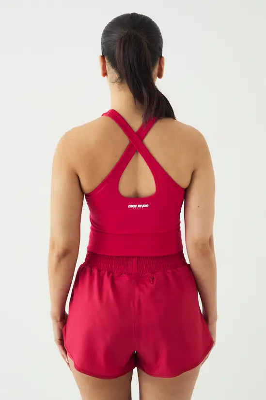 DSGN Studio Corset Cross Back Sports Top