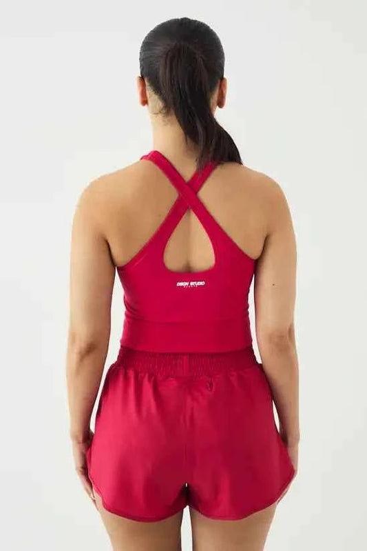 DSGN Studio Corset Cross Back Sports Top