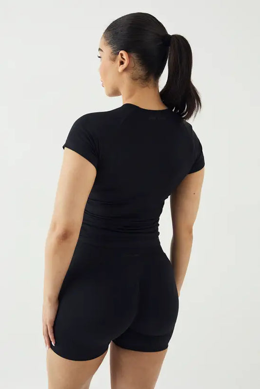 DSGN Studio Sport Contour Seamless Ruched Short Sleeve Top