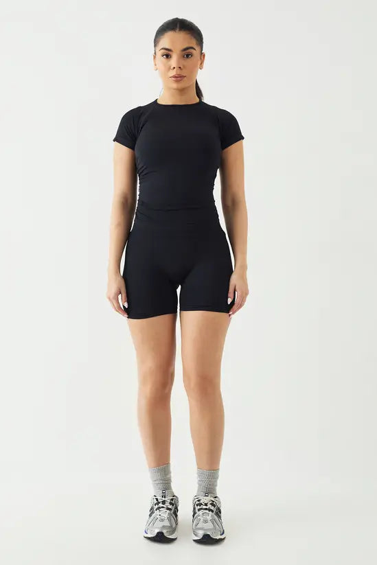 DSGN Studio Sport Contour Seamless Ruched Short Sleeve Top