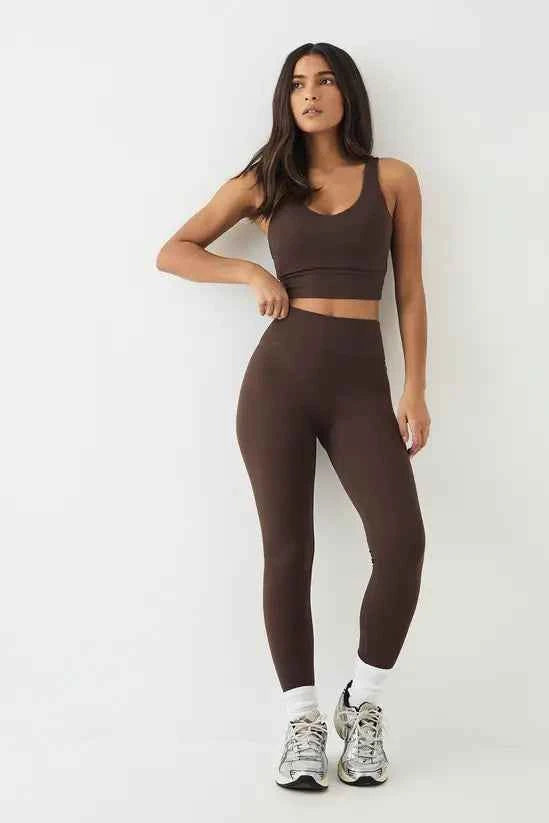 DSGN Studio Sculpt Longline Plunge Sports Bra