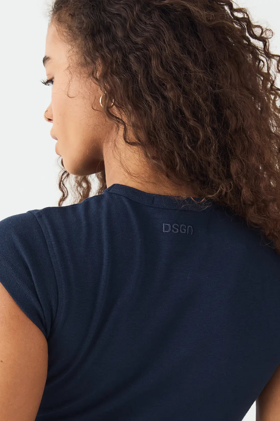 DSGN Studio Embroidered Short Sleeve Top