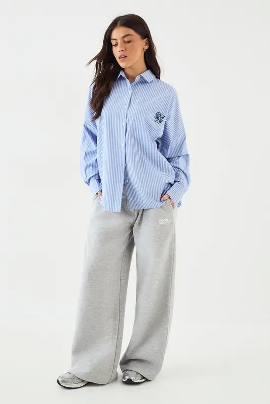 DSGN Studio DSGN Studio Oversized Cotton Poplin Stripe Shirt