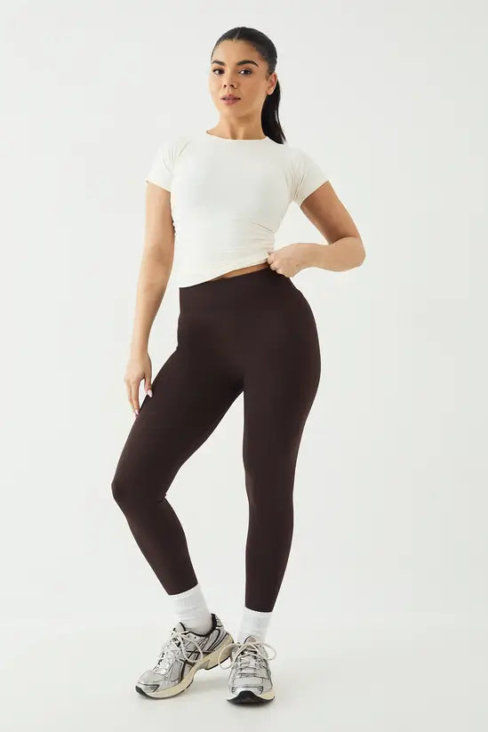 DSGN Studio Sport Contour Seamless Ruched Short Sleeve Top