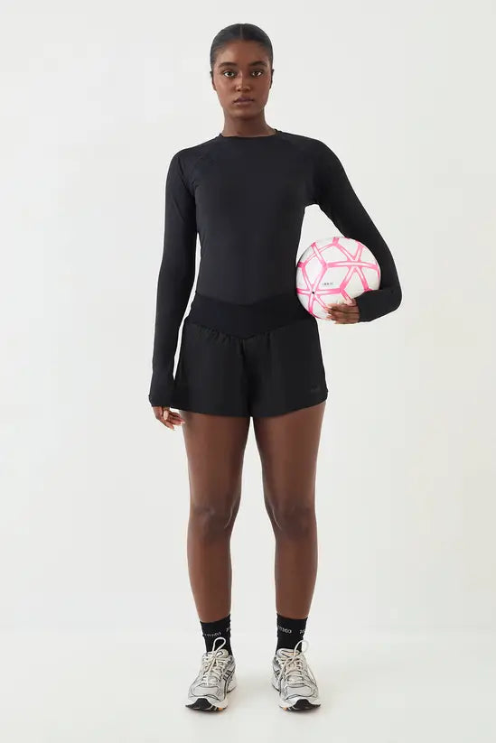 DSGN Studio Loose Fit Mesh Insert Long Sleeve T-Shirt