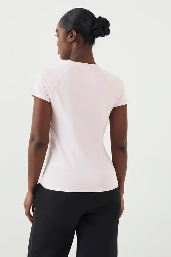 DSGN Studio Loose Fit Mesh Insert Short Sleeve T-Shirt
