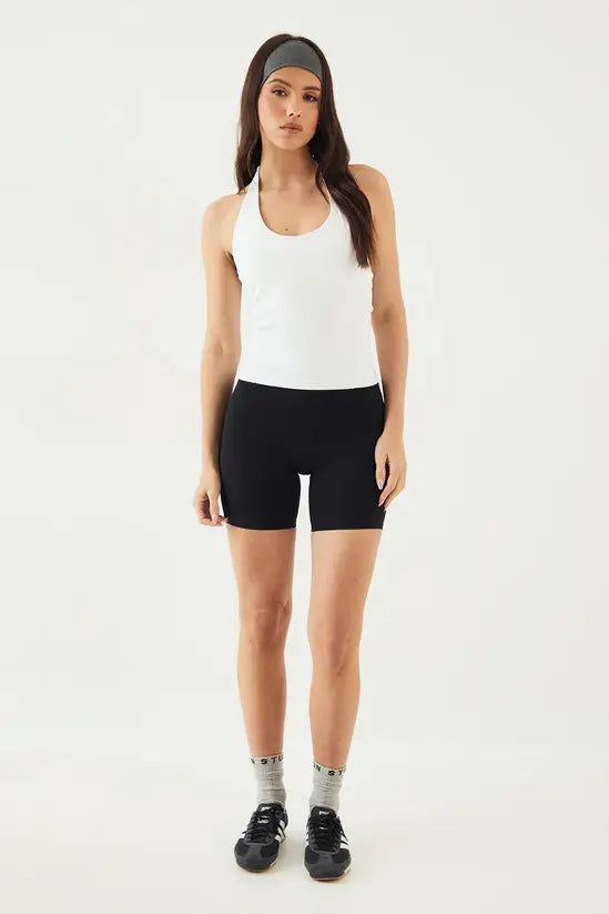 DSGN Studio Sports Sculpt Seam Detail Padded Halterneck Top