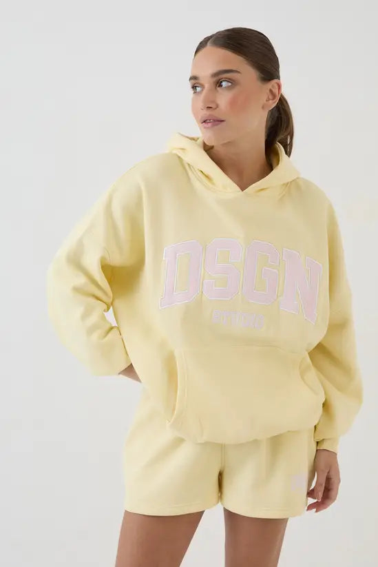 DSGN Studio Collegiate Applique Oversized Hoodie