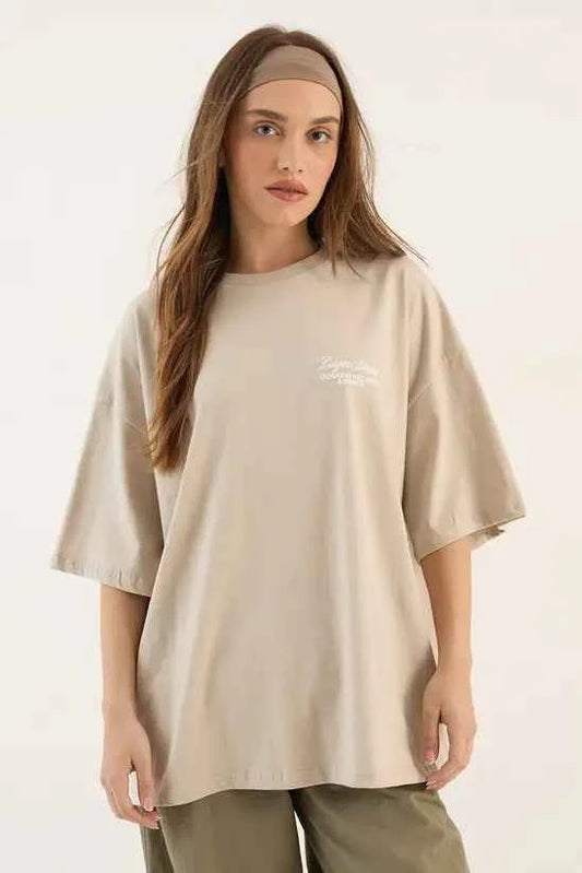 DSGN Studio Outdoor Wellness and Sports Printed Oversized T-Shirt