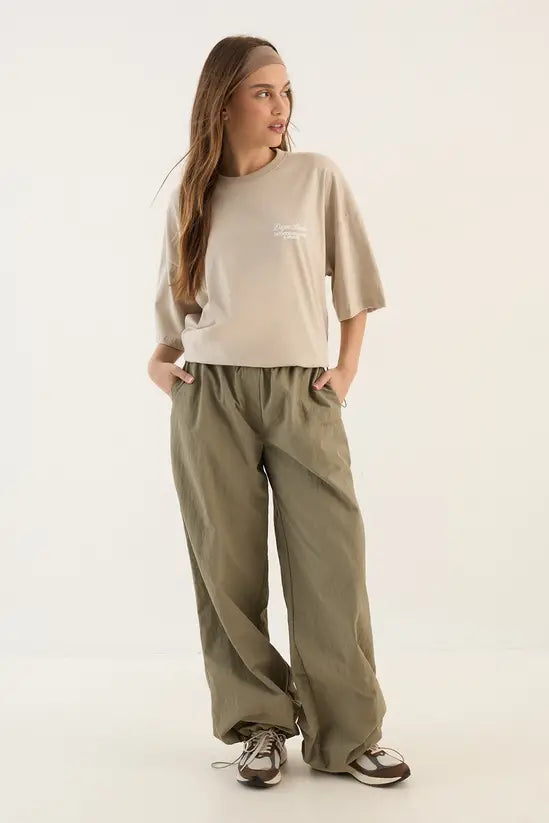 DSGN Studio Outdoor Wellness and Sports Printed Oversized T-Shirt